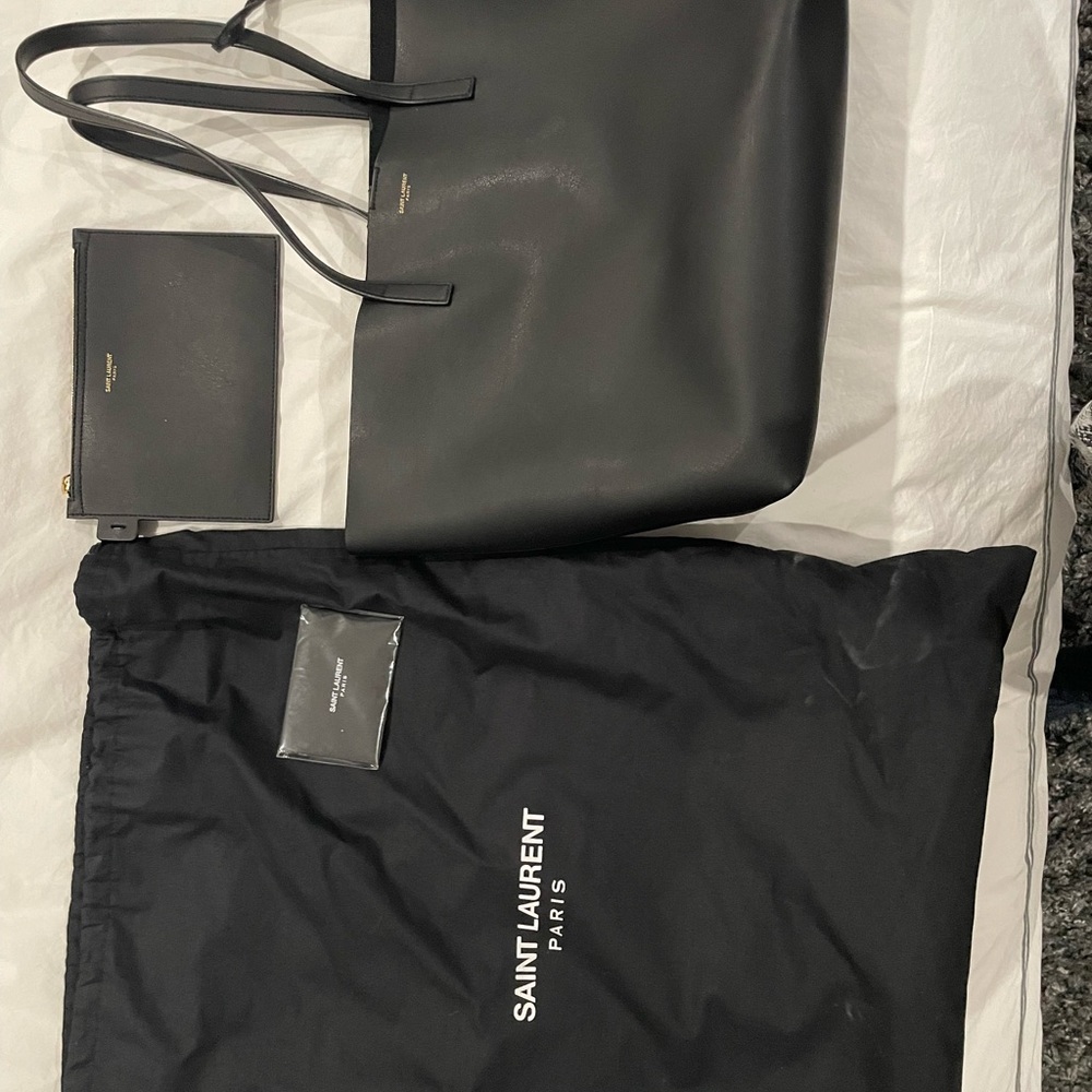 Saint Laurent Shopping Leather Tote